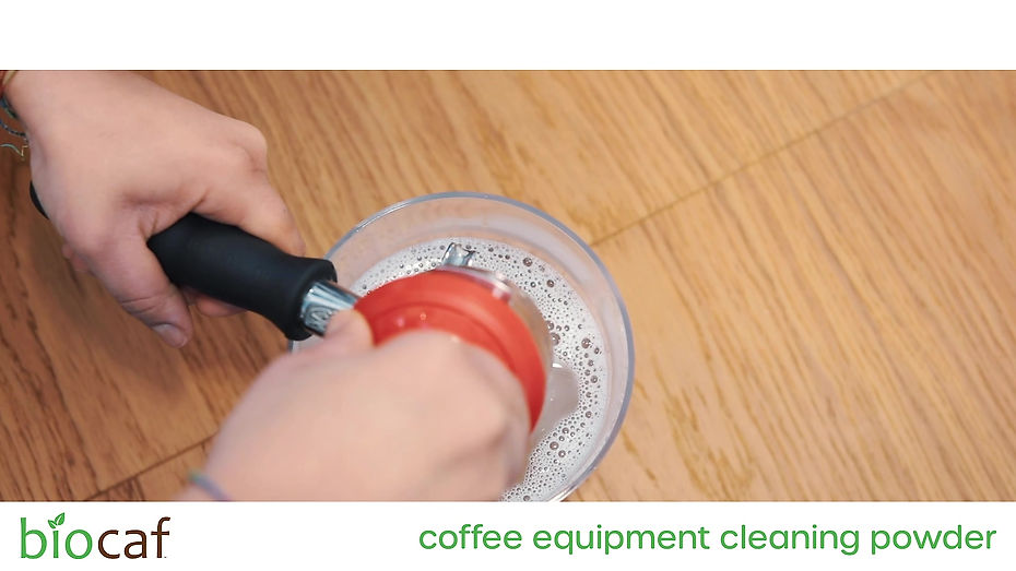 Biocaf Coffee Equipment Cleaning Powder - How to Clean Portafilters and Baskets